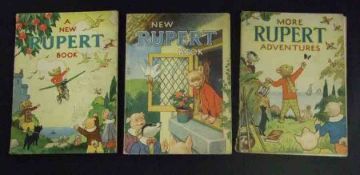 MORE RUPERT ADVENTURES – A NEW RUPERT BOOK – NEW RUPERT BOOK, [1943, 1945-46] Annuals, 1st work