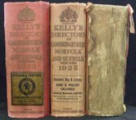 KELLY’S DIRECTORY OF CAMBRIDGESHIRE NORFOLK AND SUFFOLK, 1933, with maps, orig cl gt + KELLY’S