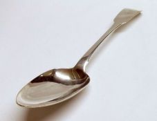 A George IV Irish Tablespoon, Fiddle pattern, crested, length 9”, Dublin 1820, Maker’s Mark SN