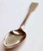 A George III Tablespoon, Fiddle pattern, initialled 8 ¾”, London 1814, makers mark TW, JH, with