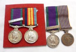 Pair of Miniature Medals, General Service Medal 1962-2007 Clasp Borneo, Australian National