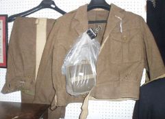 Paston School CCF Jacket, Trousers; together with Belt and Water Flask