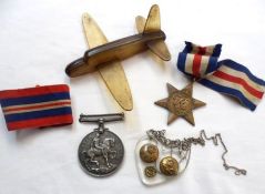 Great War British Medal to RMA 41-S-T DR P A Capel; together with WWII 1939-45 Star, a Celluloid