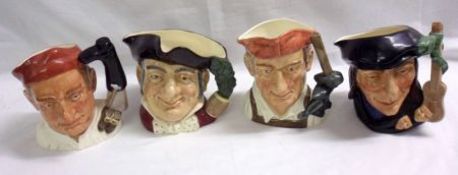 A collection of four Royal Doulton Large Character Jugs: Boot Maker (Character Jugs from