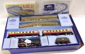 HORNBY DUBLO, boxed EDP 12 Passenger Train “Duchess of Montrose” B.R. (L.M.R.), set includes