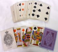 A pack of fifty-two late 19th Century Playing Cards, De La Rue & Co – London, on printed card with