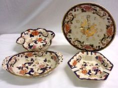 A small collection of modern Masons Ironstone Wares, all decorated with the “Mandalay” design,