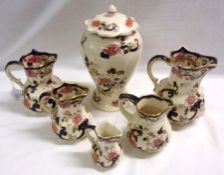 A collection of modern Masons Ironstone Wares, all decorated with the “Mandalay” design, comprises a