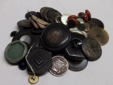 A packet of assorted mainly large Vintage Buttons