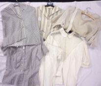 A collection of six 1940s/50s Linen and Cotton Blouses