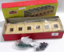 A Hornby Dublo Engine Shed Kit (2 road) No 5005, in original box