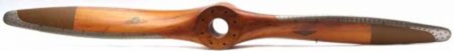 American Laminated Wood Metal Rimmed and Tipped Propeller by Sensenich Bros Lititz PA, numbered on