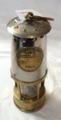 Metal and Brass Miner’s Lamp by The Protector Lamp and Lighting Co Ltd, type 6, 9”