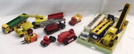A large collection of mostly Dinky Construction type Vehicles