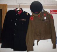 Guard Officers Dress Jacket, Trousers and Cap; together with Battledress size 8