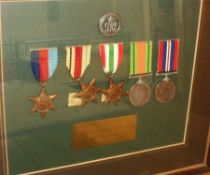 WWII Group of five Medals, attributed to Sgt Douglas Henry Windebank Bolton Artillery, 1939-45 Star,