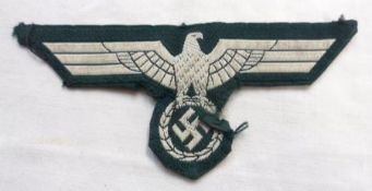 Third Reich Army Breast Eagle Cloth Badge