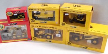 Eight boxed Britains Construction Vehicles