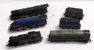 A collection of Hornby Dublo Locomotives, to include Duchess of Montrose, in green livery with