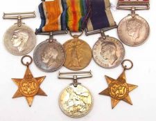 Group of eight Medals to K 36108 Leading Stoker Cecil George Bacon, British War Medal, Victory