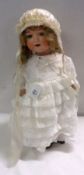 Armand Marseille Bisque Head Character Doll, Mould No 995 A.10.M, weighted blue sleep glass eyes,