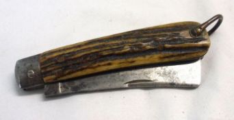 An early 20th Century Sailors Folding Knife by Hunter – Sheffield, of typical folding form with