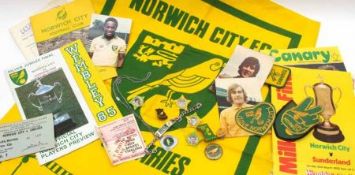 A collection of Norwich City Football Club Memorabilia, to include various Programmes: Norwich