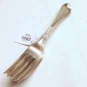 Five George III Dinner Forks, Hanoverian pattern, with later initials verso, length 8”, London,