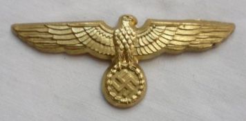 Third Reich Naval Gilt Metal Eagle Badge