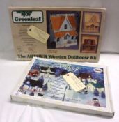 A Greenleaf The Arthur Wooden Dolls House Kit, made in USA; together with The Greenleaf Village Kit