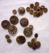 A quantity of assorted mixed era Gilt Metal Buttons