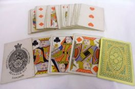 A pack of fifty-two late 19th Century Playing Cards, De La Rue & Co – London, on printed card with