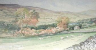 JASON PARTNER, SIGNED, WATERCOLOUR, Inscribed verso “Autumn in Yorkshire”, 5” x 9”