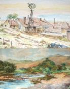 DAVID C PRATT, SIGNED, WATERCOLOUR, Inscribed verso “Loch Killern”, 9” x 13”; together with a