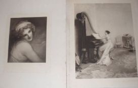 DANIEL A WEHRSCHMIDT, SIGNED IN PENCIL TO MARGIN, ANTIQUE BLACK AND WHITE PHOTOGRAVURE, (Published
