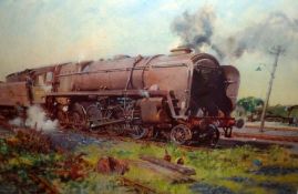 AFTER TERENCE CUNEO, LIMITED EDITION COLOURED PRINT (376/850), “Autumn of Steam”, 17 ½” x 23 ½”