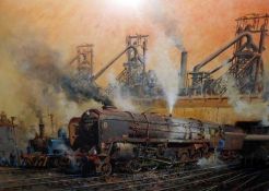 TERENCE CUNEO, SIGNED IN PENCIL TO MARGIN, LIMITED EDITION COLOURED PRINT (458/850), “Last of the