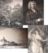 INTERESTING PACKET OF ASSORTED MAINLY 18TH CENTURY, BLACK AND WHITE ENGRAVINGS, including a Series