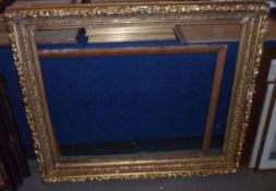GOOD QUALITY VICTORIAN GILT GESSO PICTURE FRAME, 38” x 30”