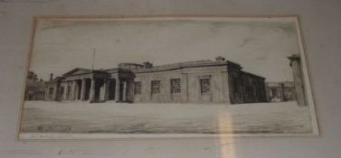WILFRED C APPLEBY, SIGNED IN PENCIL TO MARGIN, BLACK AND WHITE ETCHING, “The Edinburgh Academy”,
