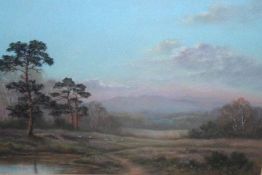 WENDY REEVES, SIGNED, PASTEL, Highland Landscape, 13 ½” x 19”