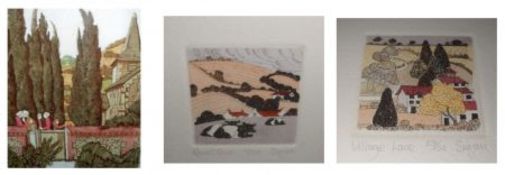 SIMON PALMER, SIGNED IN PENCIL TO MARGIN, LIMITED EDITION (53/75), COLOURED ETCHING, Inscribed “
