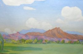 W A ALSTON, SIGNED, ANGLO-INDIAN SCHOOL, WATERCOLOUR, The Old Woman’s Nose – A Mountain Range in