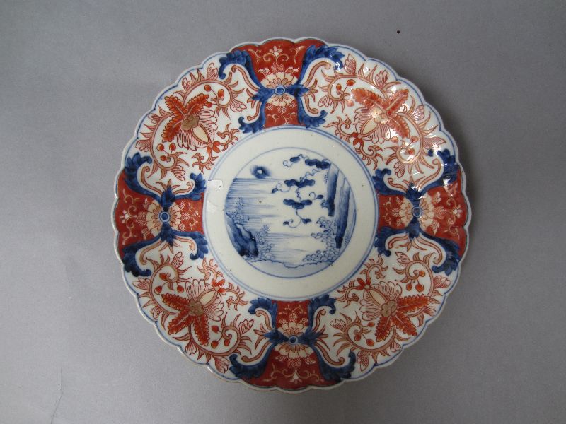 C19th Japanese Imari lobed plate