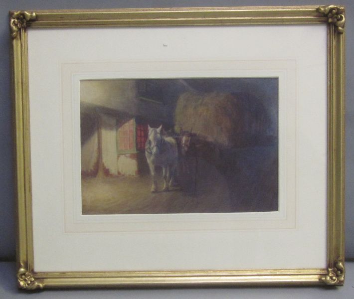 WALTER MAXWELL CHANCE (C19th/20th) British watercolour `Return of the haywain` signed lower right