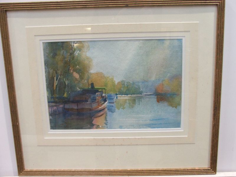 ALEXANDER CRESWELL (1957 - )Watercolour `Clifton Reach` signed lower left 26 x 39