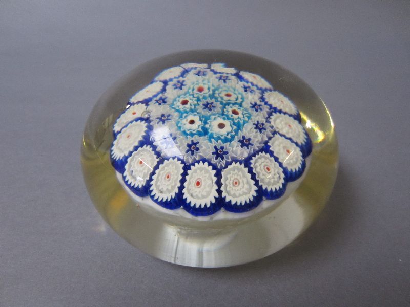 C20th millefiore paperweight 6H