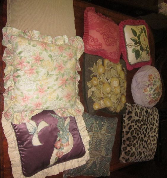 Large collection of scatter cushions