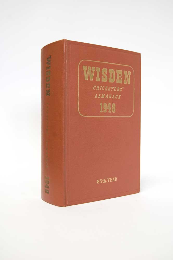 Wisden Cricketers’ Almanack 1948. Original hardback. Slight dulling to spine gilts otherwise in very