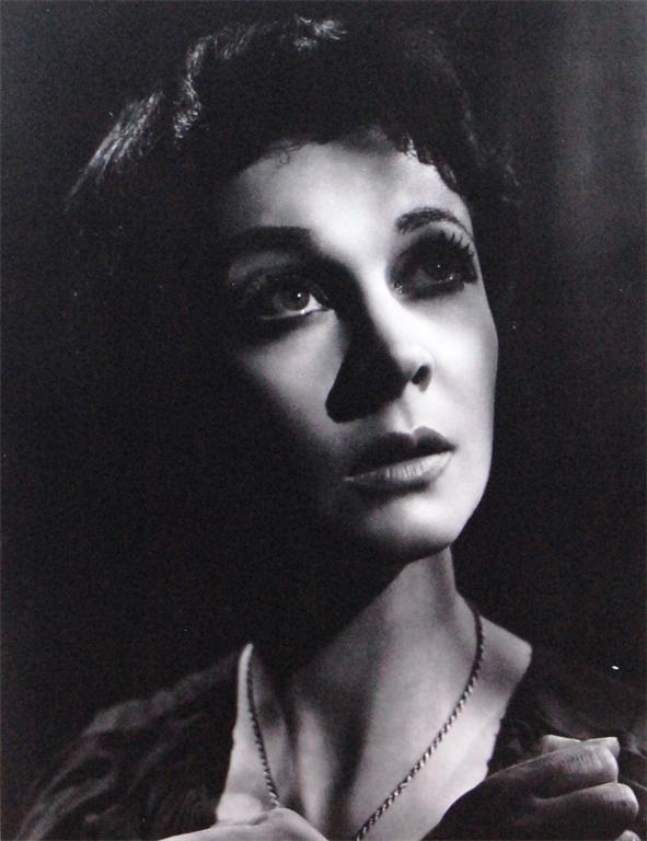 Angus McBean - Vivien Leigh in Antigone, gelatin silver print, signed and dated to the margin,